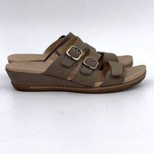 Dansko Allyson Slides Sandals Womens Size 10.5 Leather Summer Granola Girl Beach